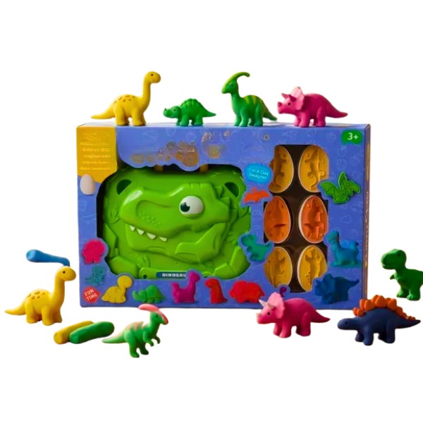 Juguete Maleta Dinosaurio Con Plastilina De Para Niños