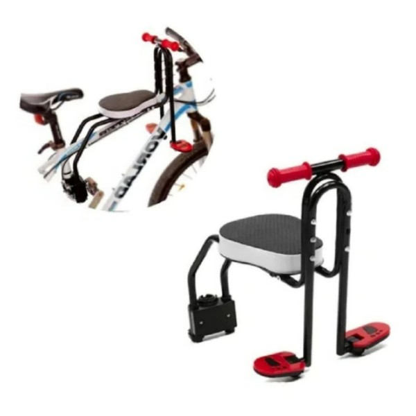 Silla Asiento Delantero Niños Porta Bebés Bicicleta Soporte Bici