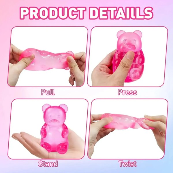 Squishy Ultrasuave De Osito Gomita Antiestrés