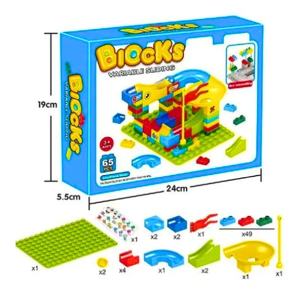 Mini Bloques Y Toboganes Juguete Educativo Para Niños