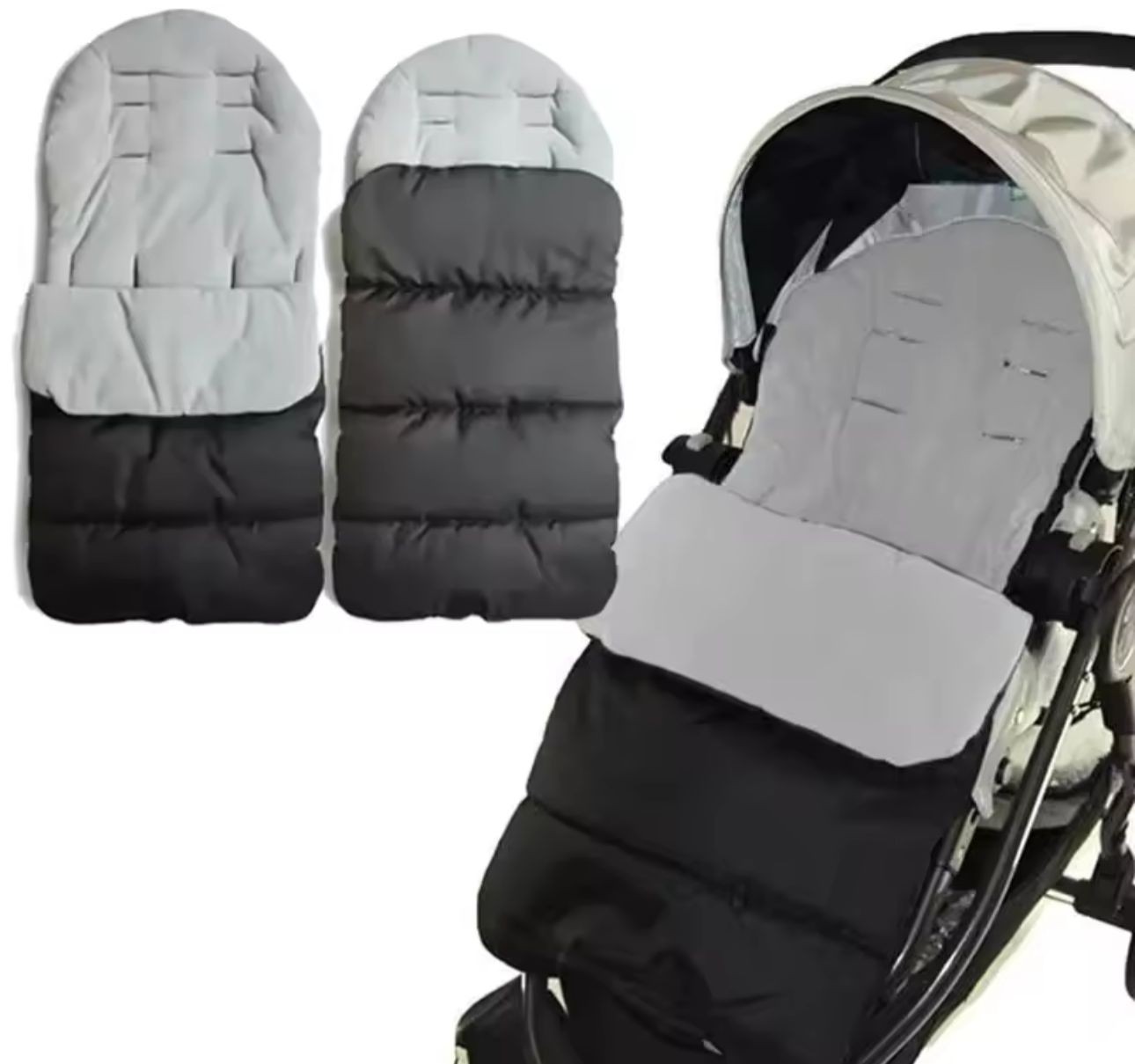 Saco Para Coche Bebé Impermeable Con Forro Polar Térmico