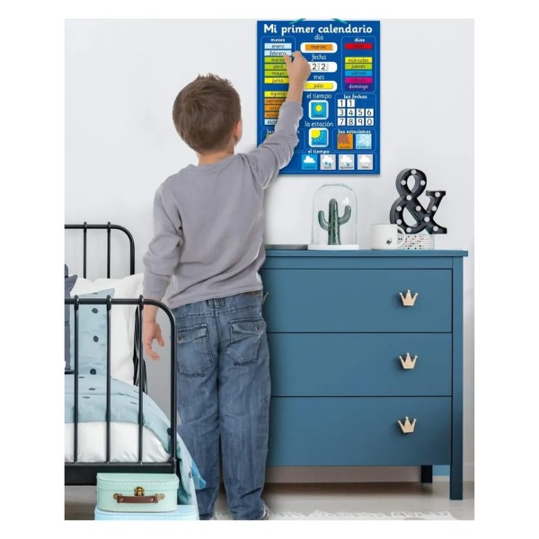 Calendario Educativo Montessori Para Niños Estaciones Fecha