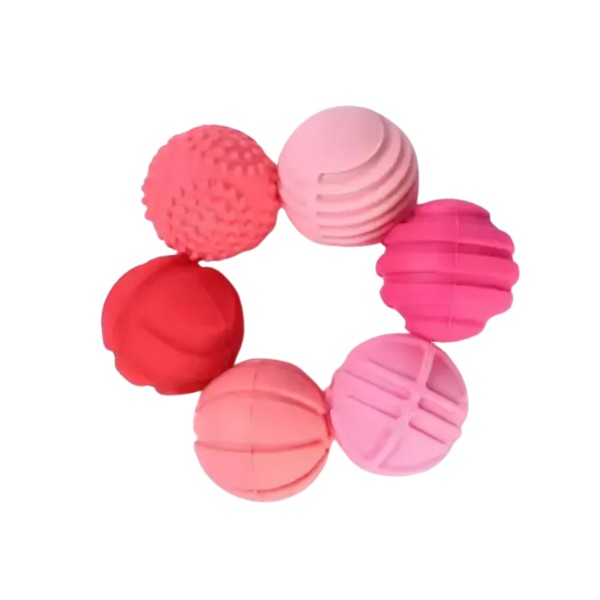 Set 6 Pelotas Masaje Antiestrés Terapéuticas Sensoriales