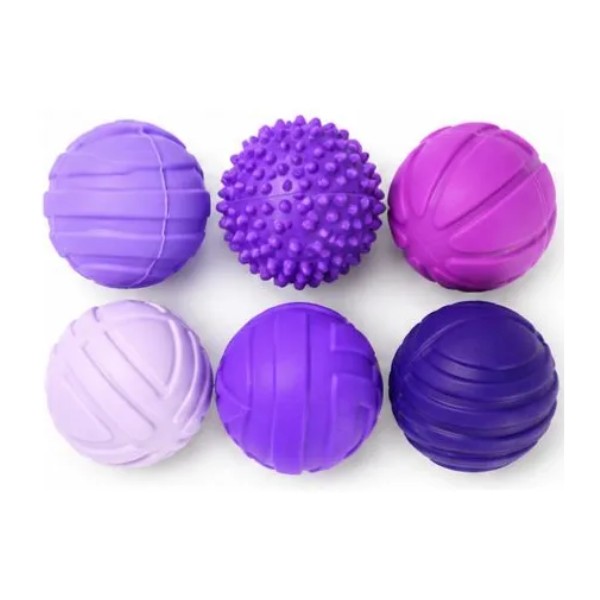 Set 6 Pelotas Masaje Antiestrés Terapéuticas Sensoriales