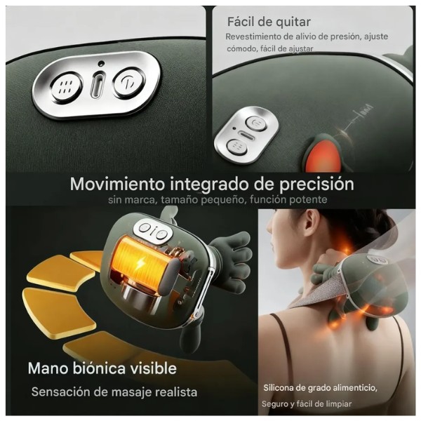 Masajeador Cuello Hombros Eléctrico Usb Recargable