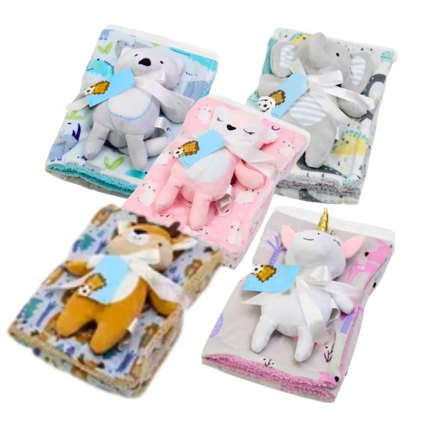 Manta Apego Bebé + Peluche Suave