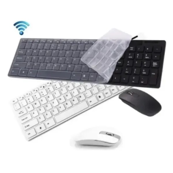 Kit Teclado Con Mouse Inalambrico Oficina