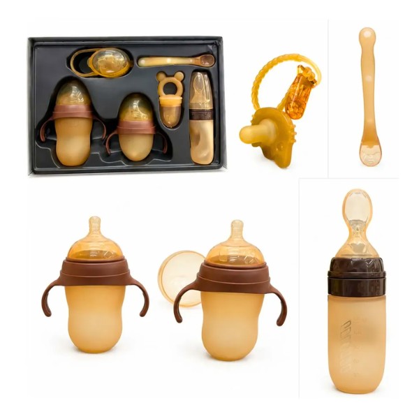 Set Mamaderas Bebé Anti Cólico Con Accesorios