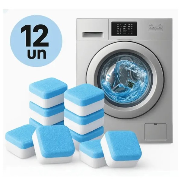 Pastillas Efervescentes Limpieza De Máquina Lavadora 12 Uds