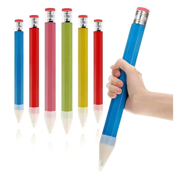 Lápiz Gigante De Colores Madera Niños