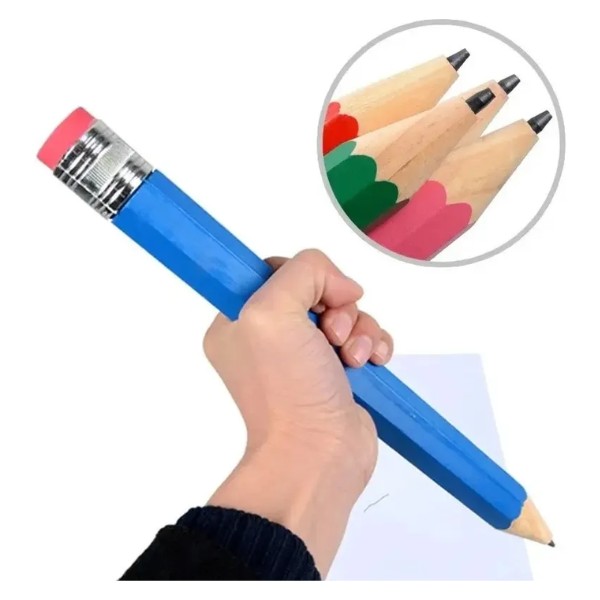 Lápiz Gigante De Colores Madera Niños