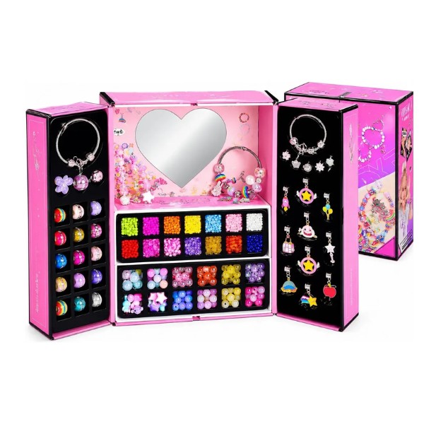 Kit Para Armar Crear Pulseras Niñas 2388 Piezas