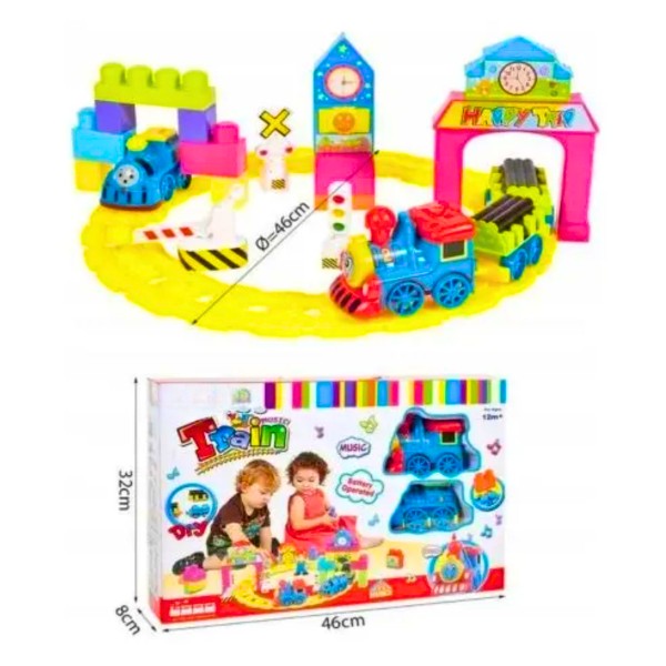 Tren Musical Didáctico Con Bloques Armables Para Niños