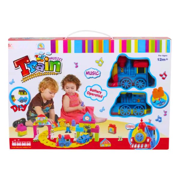 Tren Musical Didáctico Con Bloques Armables Para Niños