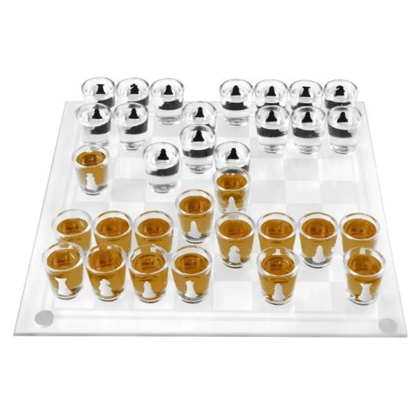 Juego De Ajedrez Shots Juego De Mesa Bar Fiesta Didactico