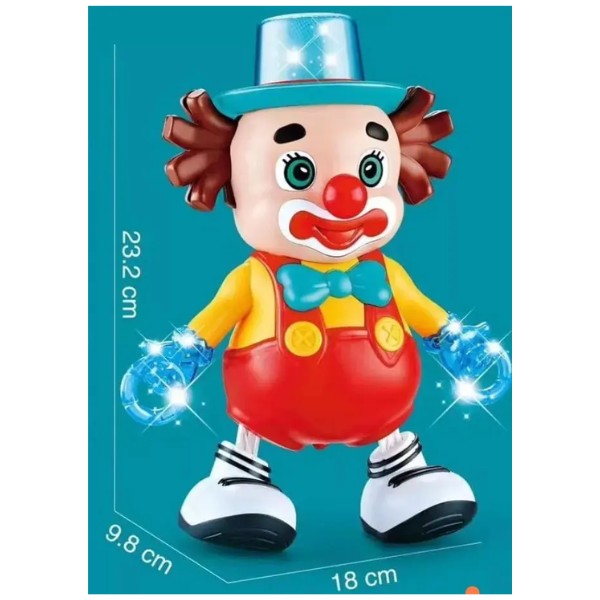 Robot Payaso Bailarín Juguete A Pila Juego Con Luz Y Sonidos