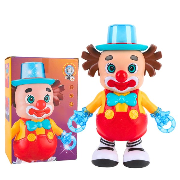 Robot Payaso Bailarín Juguete A Pila Juego Con Luz Y Sonidos