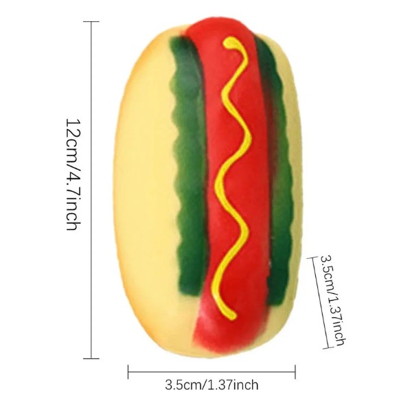 Squishy Hot Dog Esponjoso Completo - Ultrasuave.