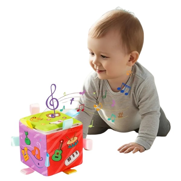Cubo De Actividades Musical Para Bebes Juego Cognitivo