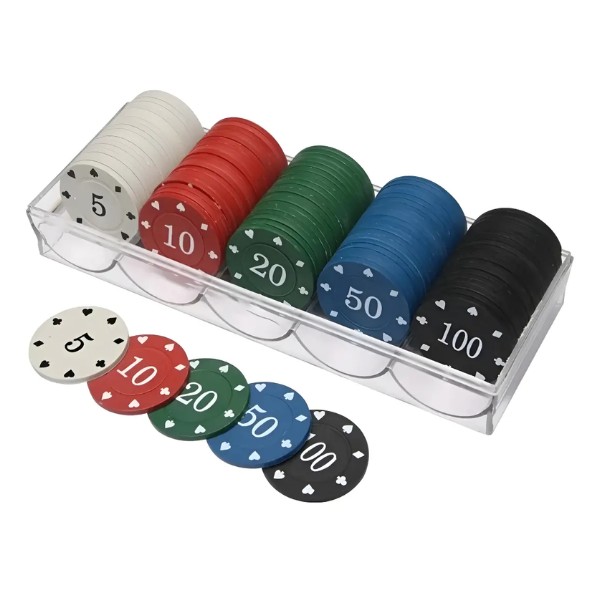 Fichas De Poker Para Juegos De Poker 100 Piezas De 5 A 100