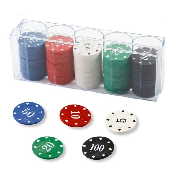 Fichas De Poker Para Juegos De Poker 100 Piezas De 5 A 100