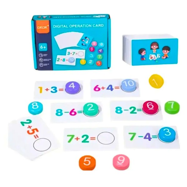 Juego De Madera Didactico Aprender Matematica Sumar Y Restar