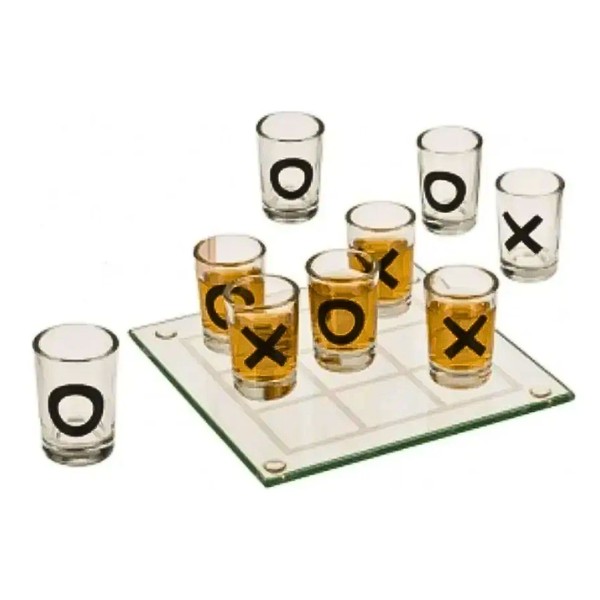 Juego De Bebida Shots Gato Tres En Raya, Vasos De Chupito