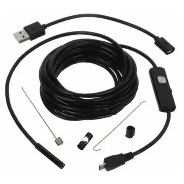 Cámara Endoscópica 5m Micro Usb Tipo C Android Cable Rigido