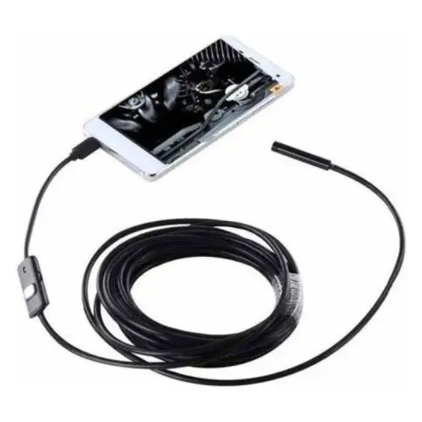 Cámara Endoscópica 5m Micro Usb Tipo C Android Cable Rigido