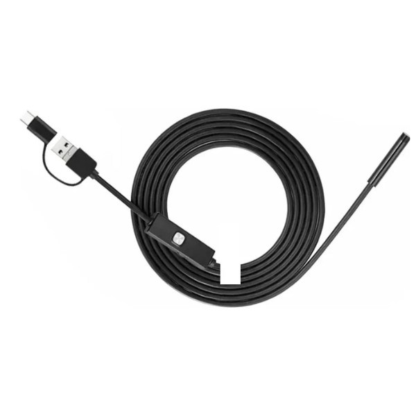 Cámara Endoscópica 5m Micro Usb Tipo C Android Cable Rigido