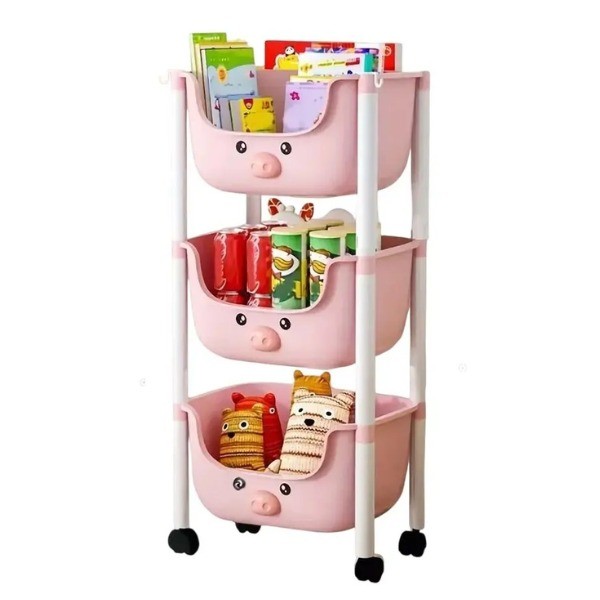 Estante Infantil Organizador Con Soporte 4 Niveles