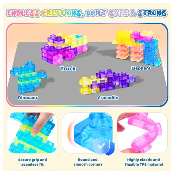 Bloques De Gelatina Construcción Para Niño Silicona