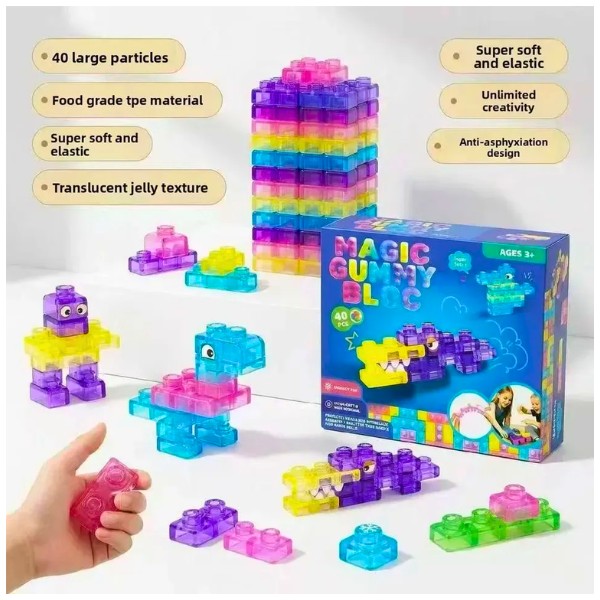 Bloques De Gelatina Construcción Para Niño Silicona