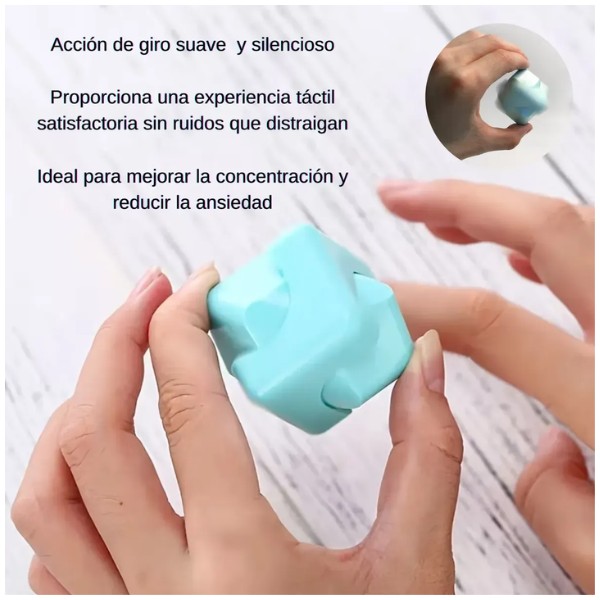 Mini Cubo Sensorial Para Concentración Y Relajación