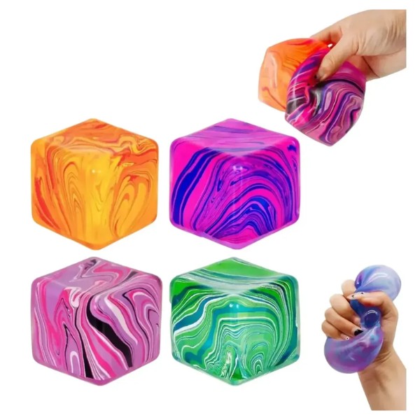 Squishy Cubo De Hielo Silicona Antiestrés Sensorial