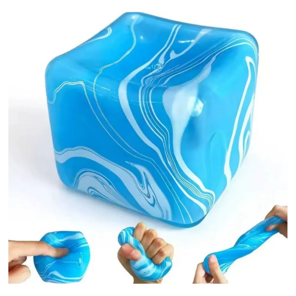Squishy Cubo De Hielo Silicona Antiestrés Sensorial