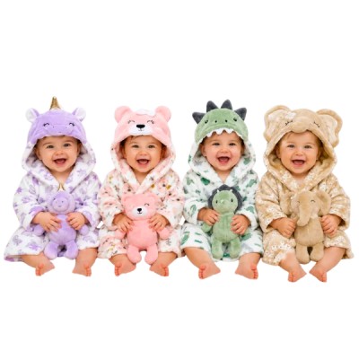 Bata De Baño Polar Bebé + Tuto De Apego