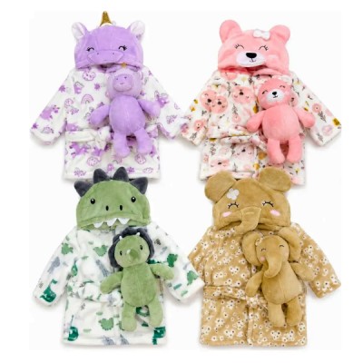 Bata De Baño Polar Bebé + Tuto De Apego