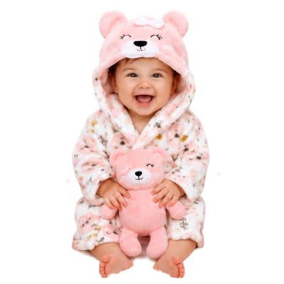 Bata De Baño Polar Bebé + Tuto De Apego