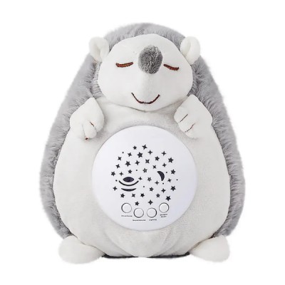 Peluche Erizo Proyector Luz Nocturna Sonido Ruido Blanco