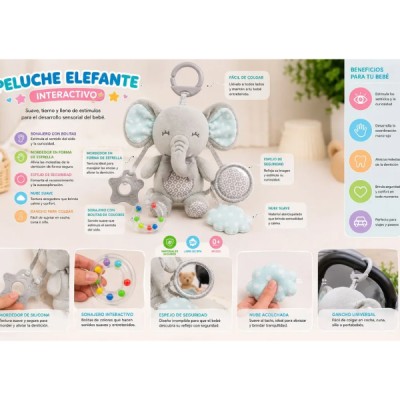 Set De Regalo Baby Shower Bebé Recién Nacido Elefante Unisex