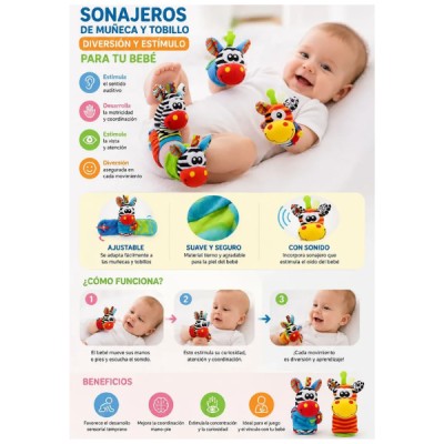 Set Estimulación Para Bebes 0 A 3 Meses Sensorial Box Regalo