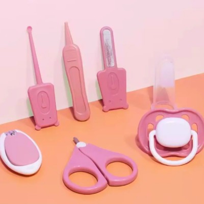Set De Higiene Y Cuidados Del Bebe Con Cajita Plastica 7 Pcs