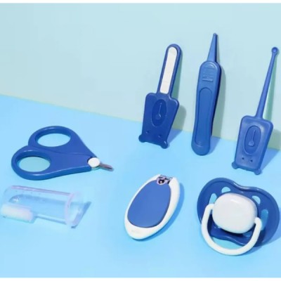 Set De Higiene Y Cuidados Del Bebe Con Cajita Plastica 7 Pcs