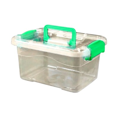 Caja Organizadora Transparente Con Tapa Multiuso