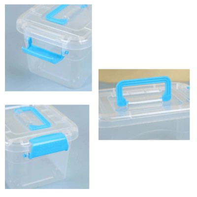 Caja Organizadora Transparente Con Tapa Multiuso