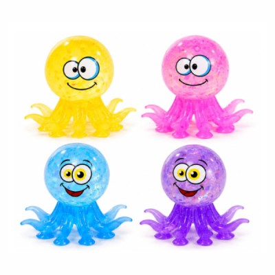 Pulpo Squishy Brillante Antiestrés Niños y Adultos