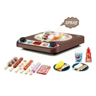 Set Parrilla Juguete Bbq Asador Cocina Infantil Niños