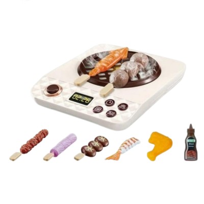 Set Parrilla Juguete Bbq Asador Cocina Infantil Niños