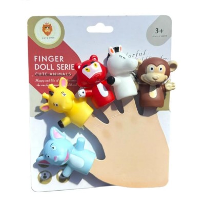 Familia Dedo Títeres Didacticos Papá Dedo Bebé Dedo 5 pz